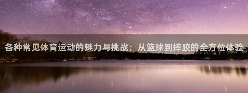 J9官方正版app娱乐代理怎么样：各种常见体育运动的
